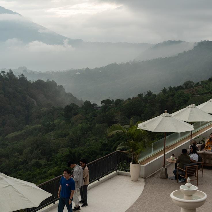 Entertainment zone at night in France